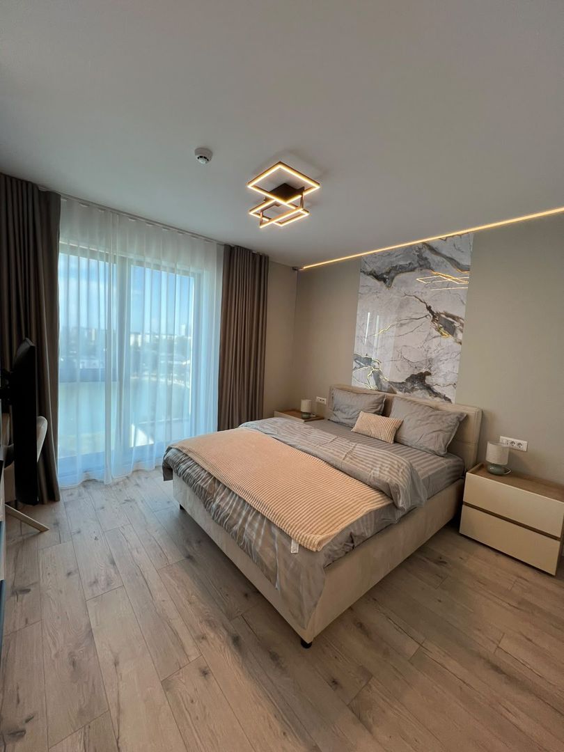 Apartament 2 camere Mamaia | Vedere frontală la lac | mobilat modern - Poză 8