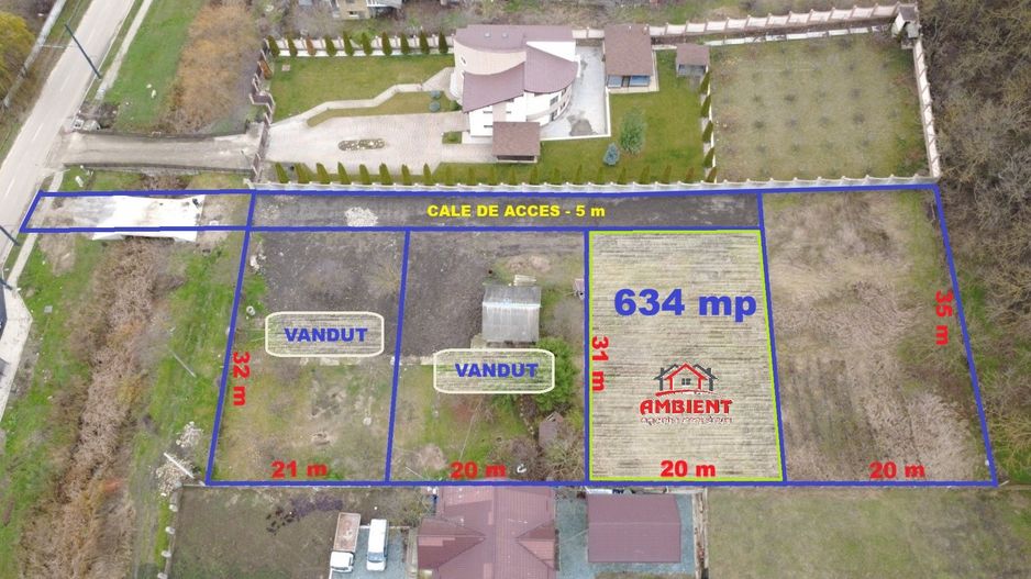 LOT teren INTRAVILAN,  634 mp, VASLUI, strada CASTANILOR; - Poză 2