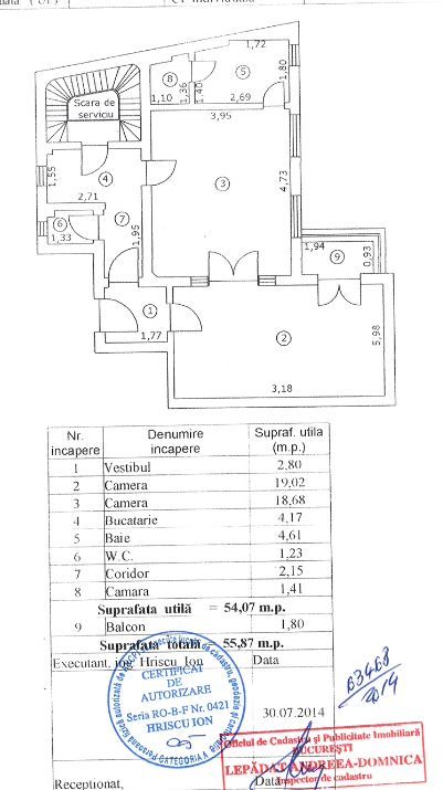 APARTAMENT 2 CAMERE | CLADIRE FARA RISC - Schiță 10