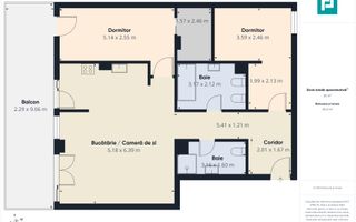 Apartament 3 camere de închiriat ARED UTA - Poză 21