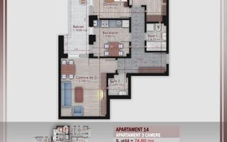 AP. 3CAM SPATIOS IN BLOC P+3 -FINISAJE DE CALITATE / PALLADY! - Poză 1