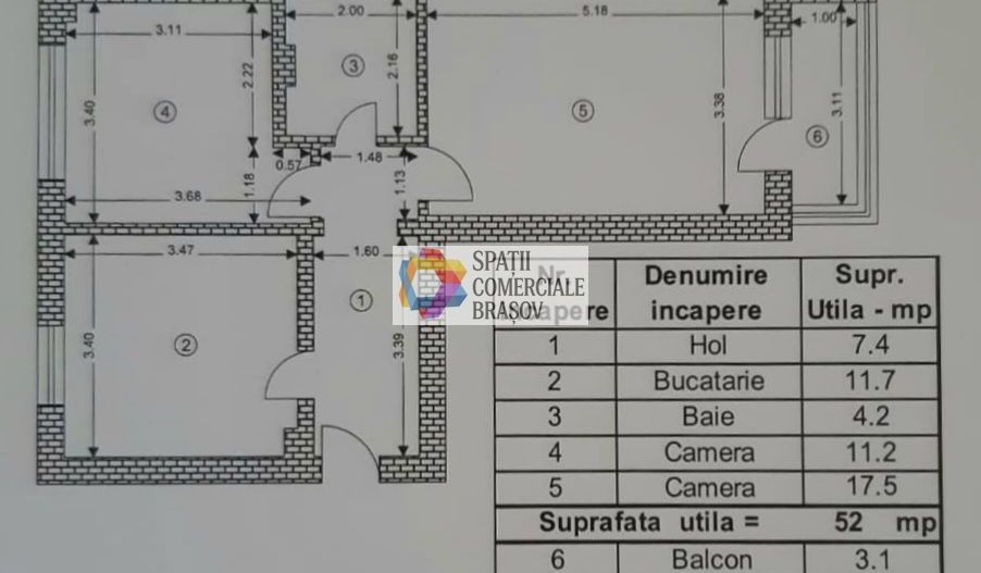 Apartament doua camere de vânzare Brasov, zona Astra, 52 mp, Plus-imo.ro - Poză 10