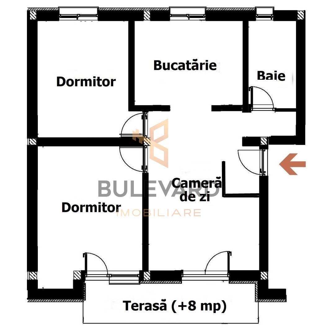 Apartament 3 camere, zona Apahida! - Schiță 19