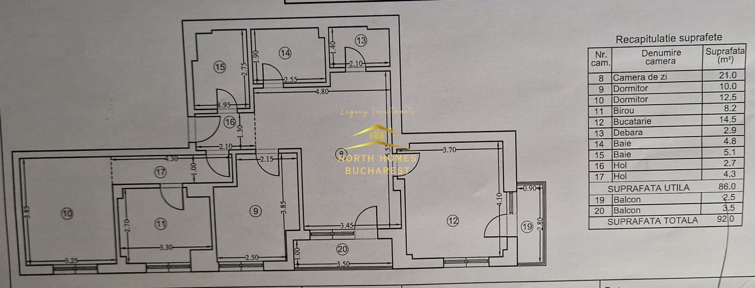 Apartament de 4 camere si 2 bai complet mobilat zona Sisesti - Poză 9