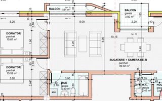 OFERTA! Apartament Finisat 3 camere 81,9 mp-etaj 1-Calea Moldovei - Poză 1