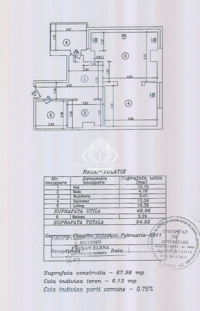 Apartament 2 camere I etaj 9/11 I 2011 I Phoenicia I Herastrau - Poză 14