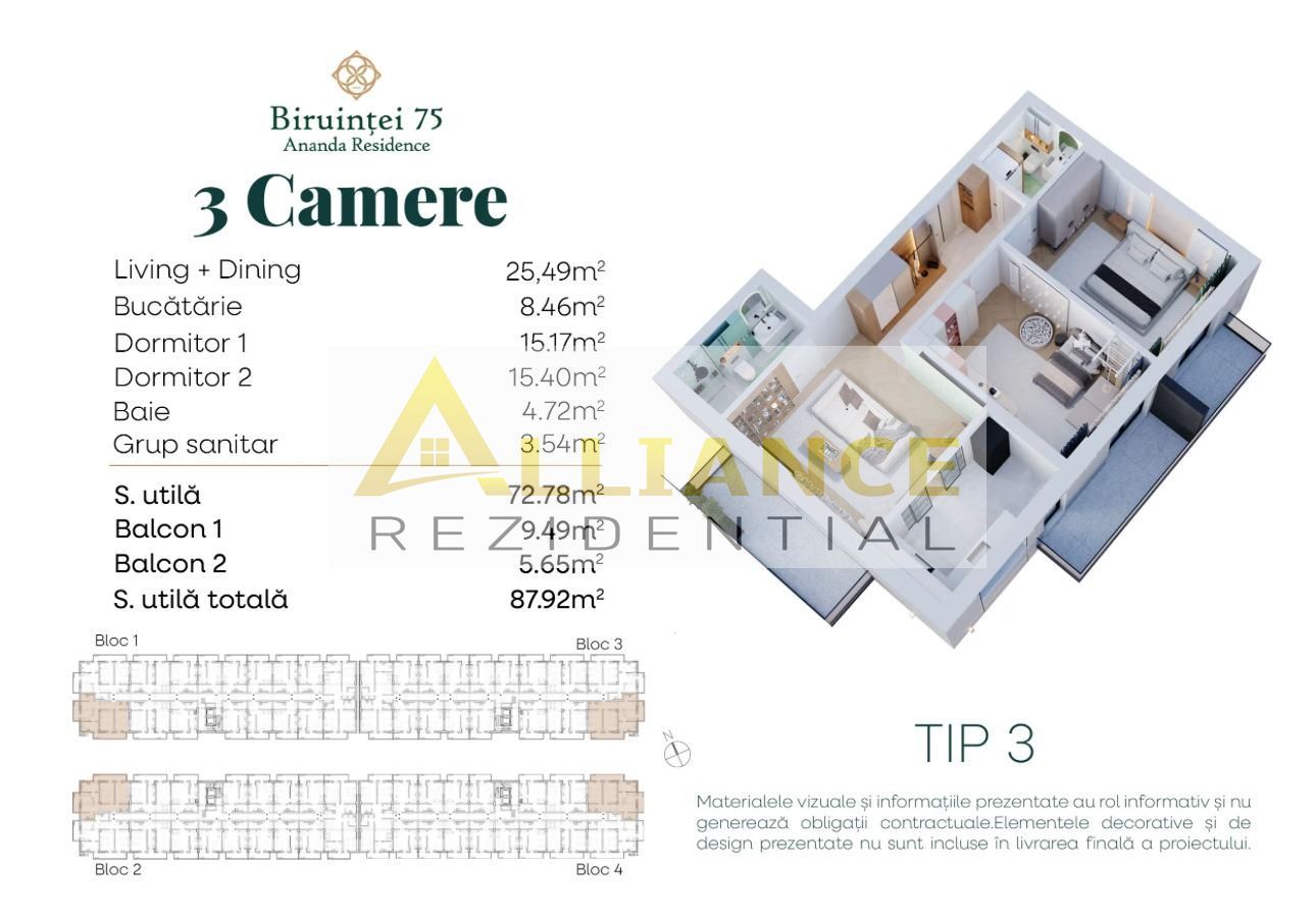 Popesti Metrou Berceni Apartament 4 Camere 113 mp - Poză 5