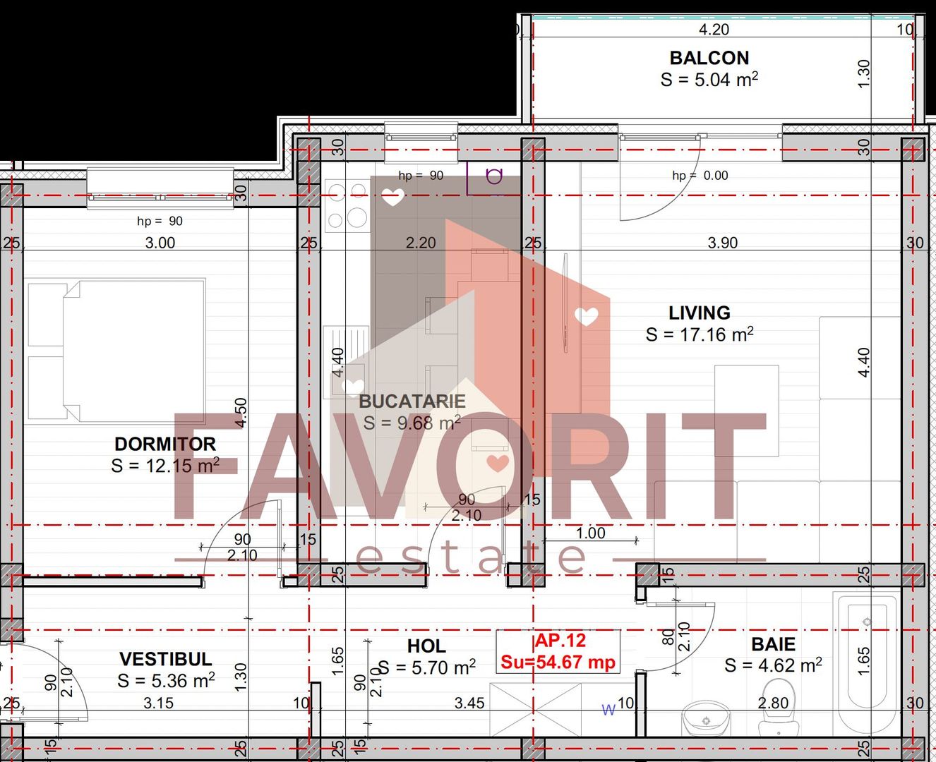 Decomandat. Bucatarie separata. Loc de parcare inclus - Poză 11