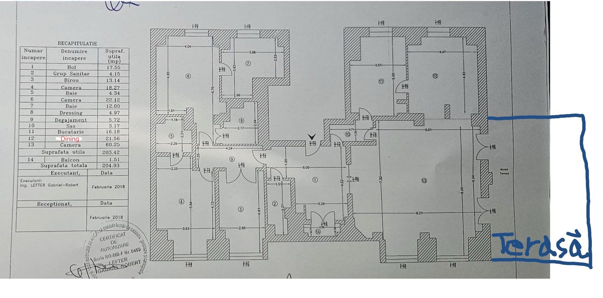 Apartament 4 camere cu terasă generoasă, etaj 6 - Poză 12