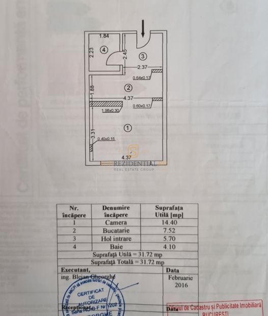 Garsoniera moderna, 2/3, zona Giurgiului, Sector 4, Comision 0% - Schiță 8
