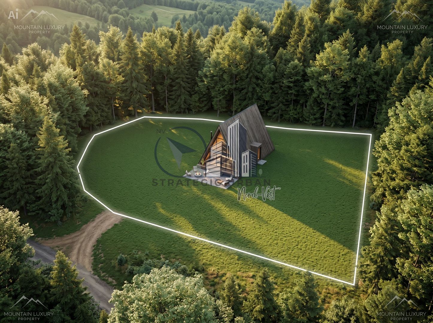 Teren intravilan 2.430 mp, front la asfalt – Leghia, Aghireșu (Cluj) - Poză 1