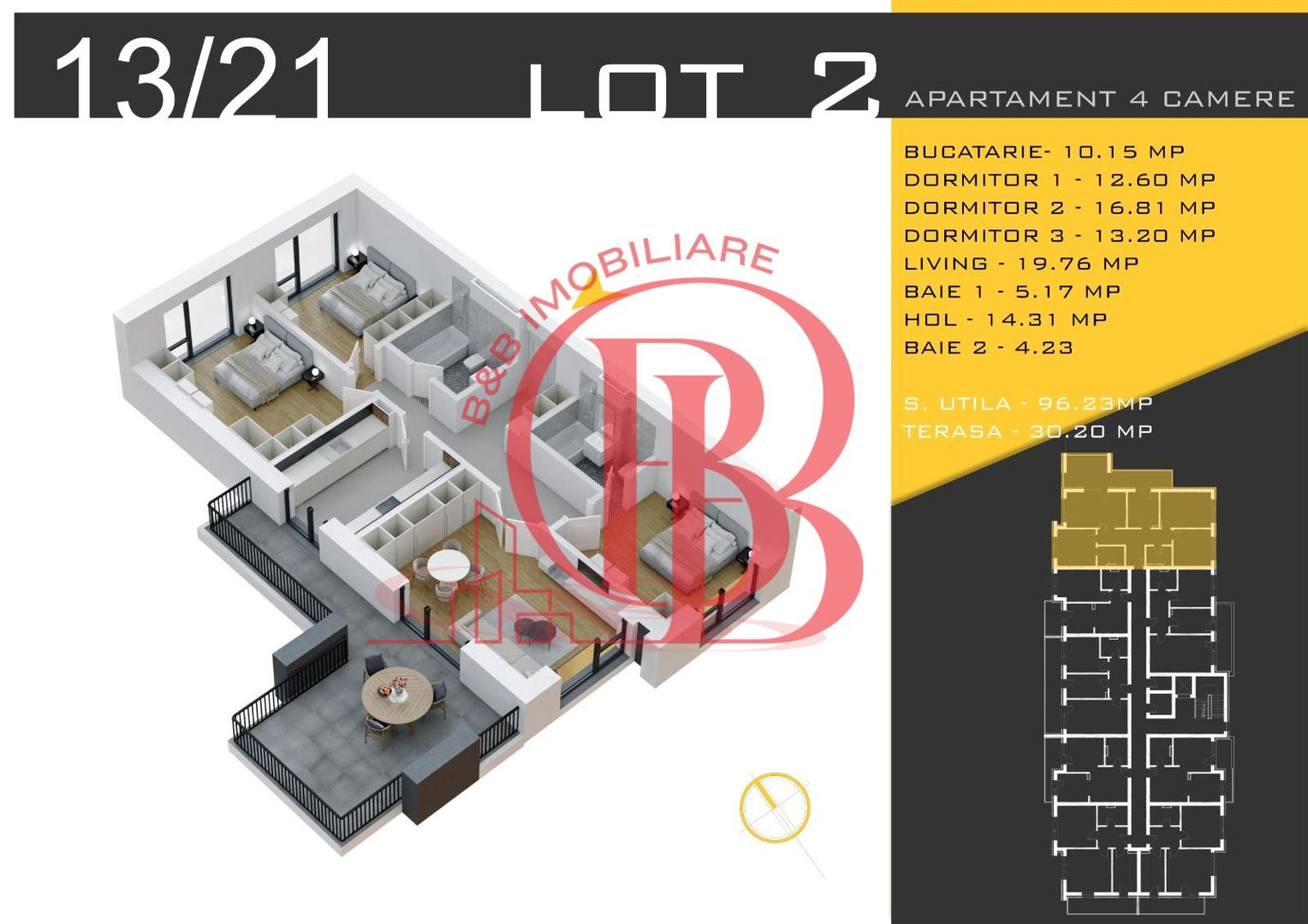 4 camere  Titan Pallady  Metrou Nicolae Teclu - Schiță 12