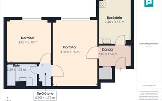 Apartament cu 2 camere semidecomandat - central - Poză 8
