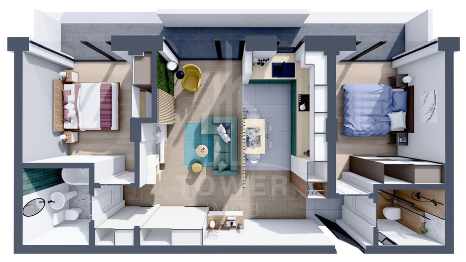 COMISION 0% | Apartament 3 camere de vânzare - Poză 3