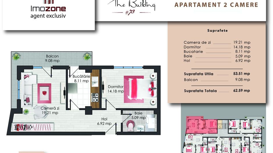 APARTAMENT DECOMANDAT | 2 CAMERE 63 MP, ET. 3/3 | DRUMUL TABEREI | COMISION 0% - Poză 1