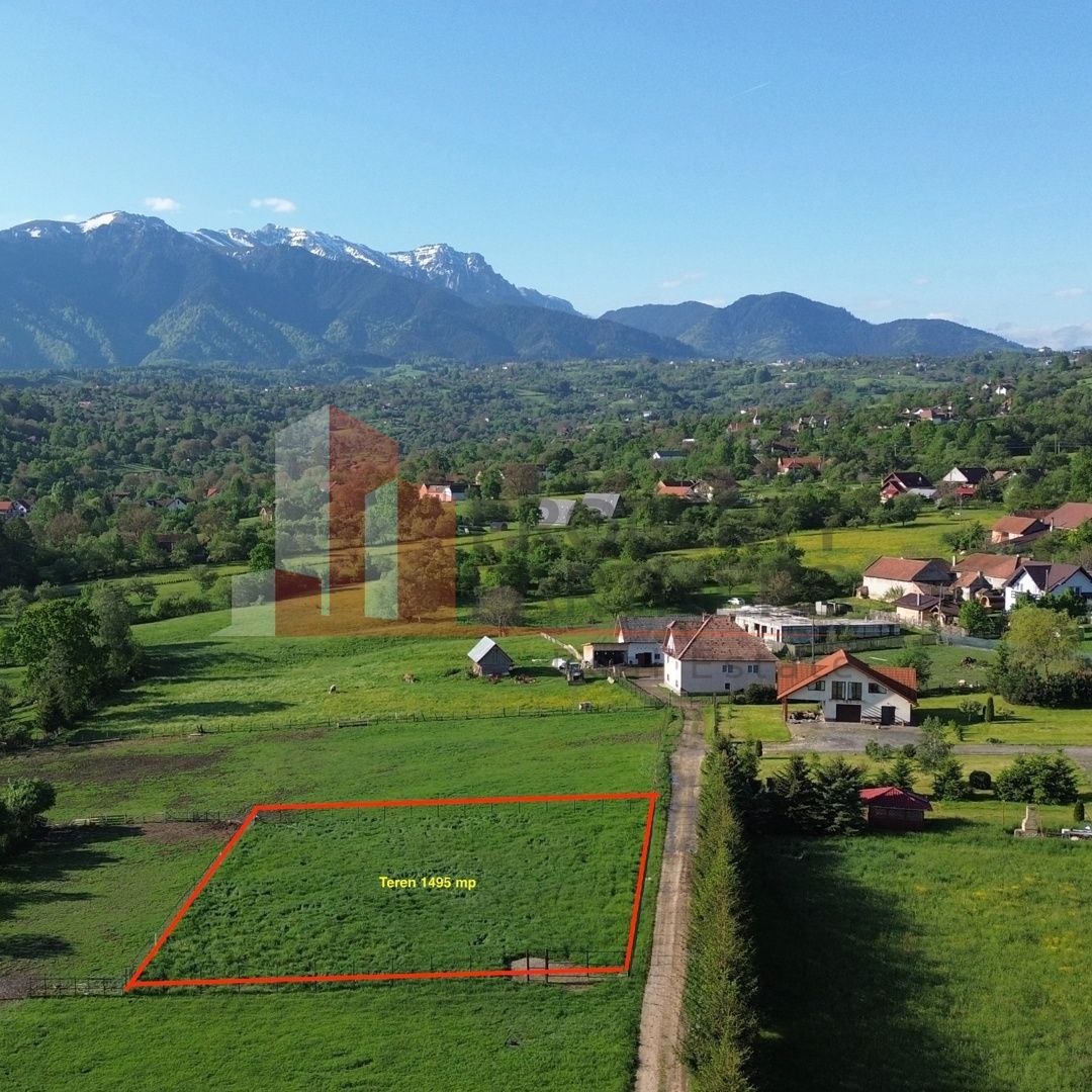 Teren intravilan 1.495 mp | Bran- Tohanu Nou | Vedere Bucegi | Deschidere 45 m - Poză 1