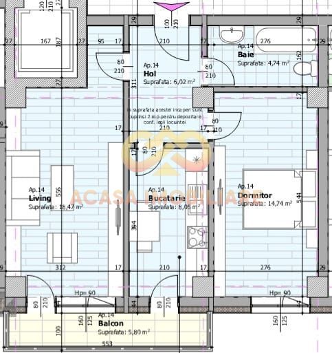 NOU PLATOU GALATA  IDEAL INVESTITIE AP. 2 CAMERE  DEC 57MP - Poză 2