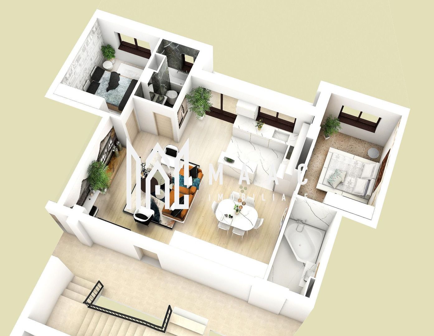 Comision 0% | Apartament 3 camere | Balcon - Poză 5