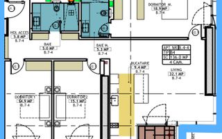 Apartament cu 4 camere de vanzare in Herastrau - Schiță 9