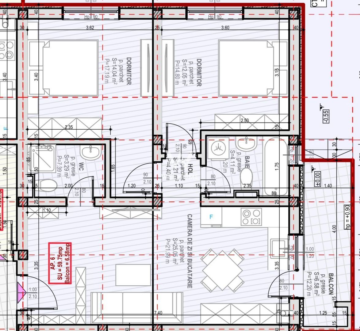 Apartament cu 3 camere si 2 bai - Selimbar - Poză 9