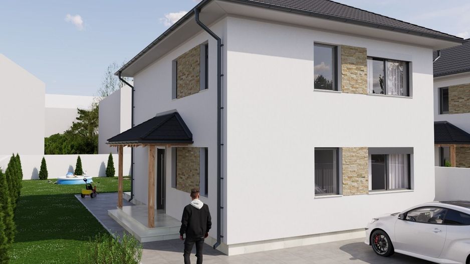 Casă individuală nouă cu pod – 4 camere – Șura Mică - Poză 2