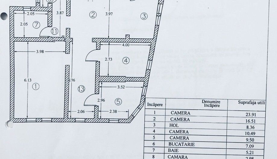 Cotroceni 106mp, 2 bai, centrala termica - Poză 3