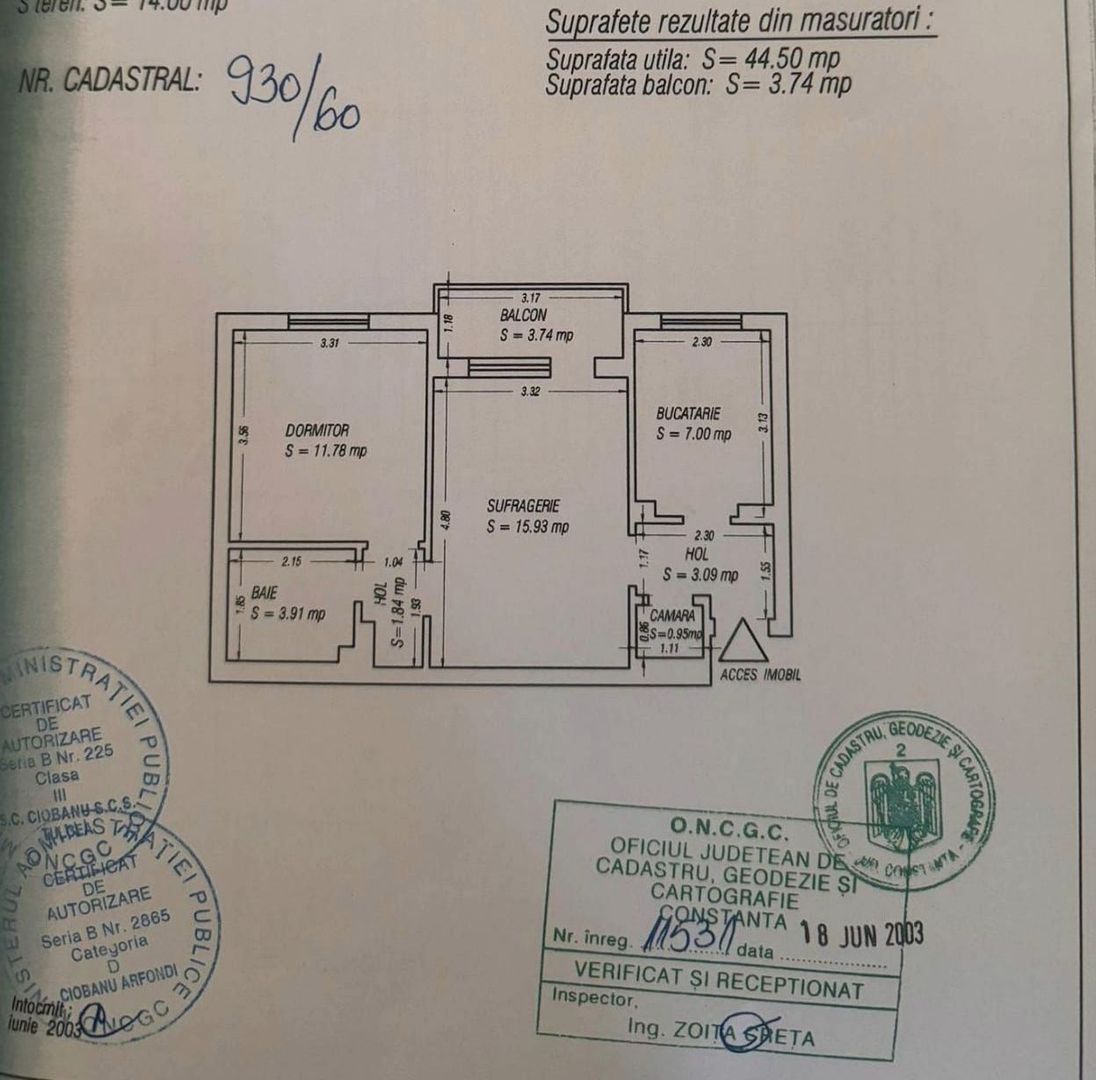 Apartament 2 camere, confort 1 – Tomis 3 | Totul nou | La cheie - Poză 19