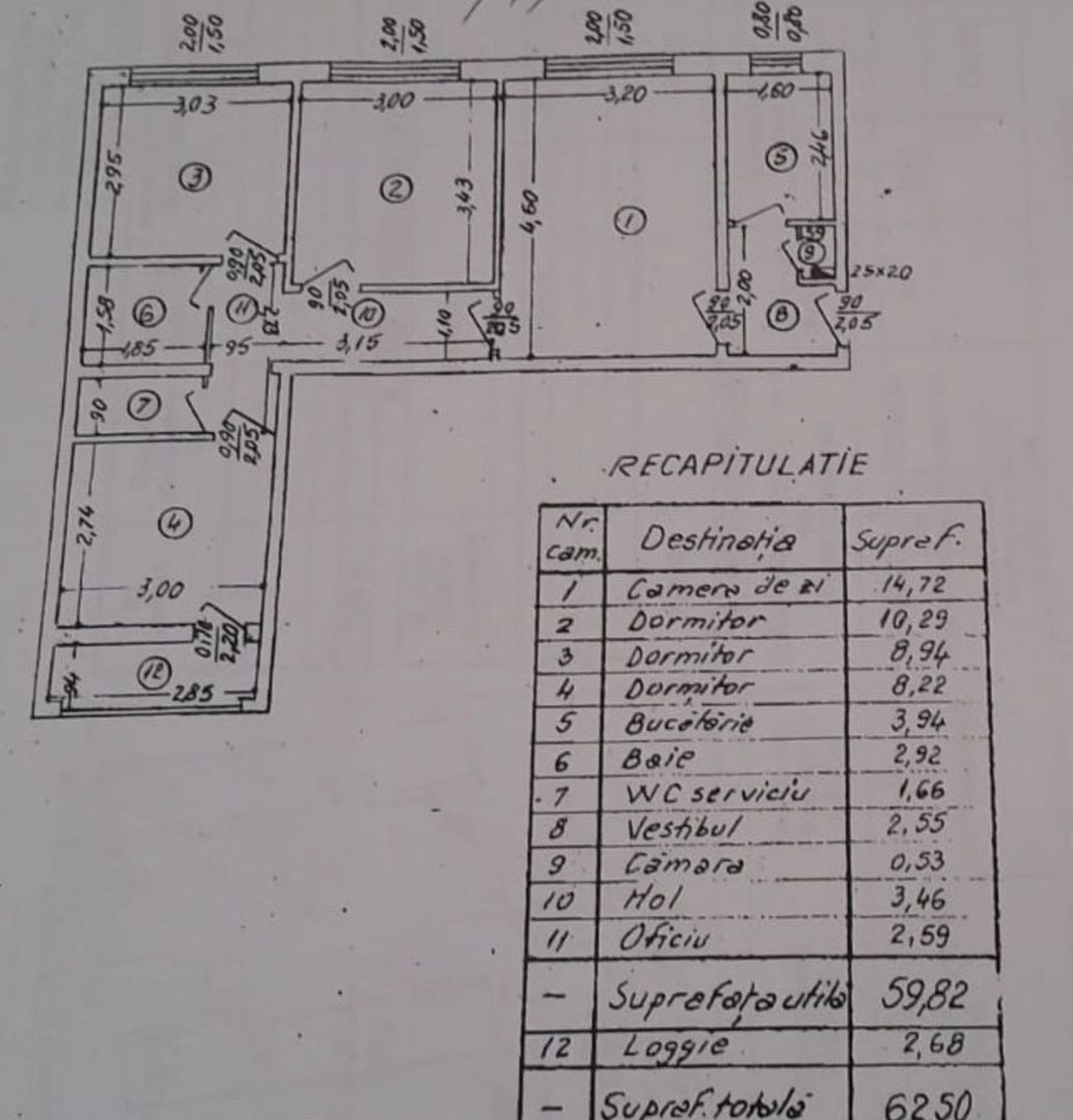 Apartament 4 camere terasa refacuta Ale Pascani, Parcul Drumul Taberei - Schiță 10
