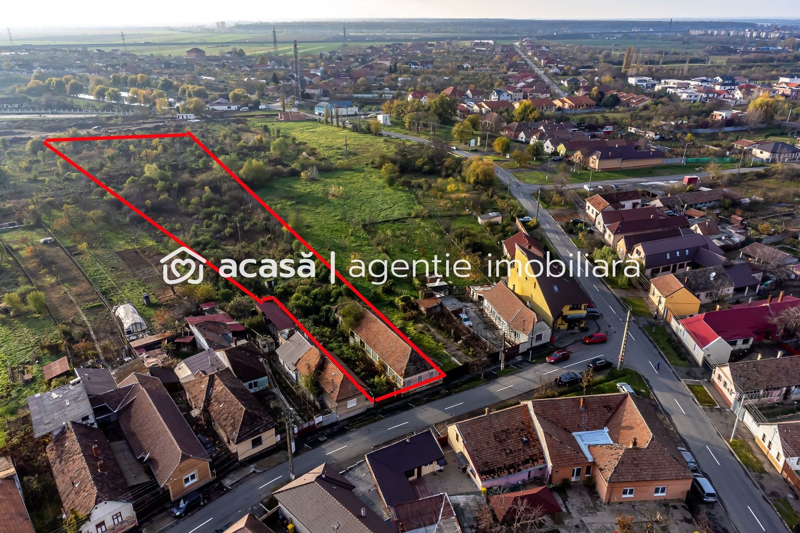Teren 3062 mp construcție case - Aradul Nou - Poză 1