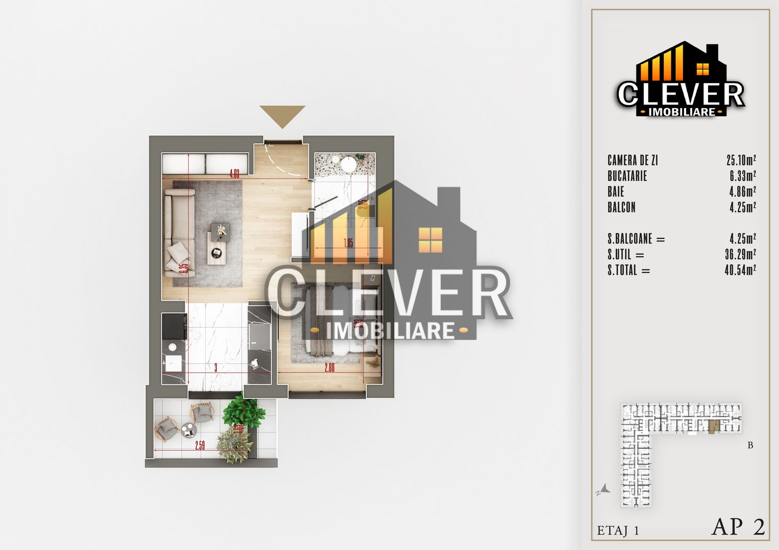 Apartament 2 Camere Finisaje Premium Theodor Pallady - Poză 2