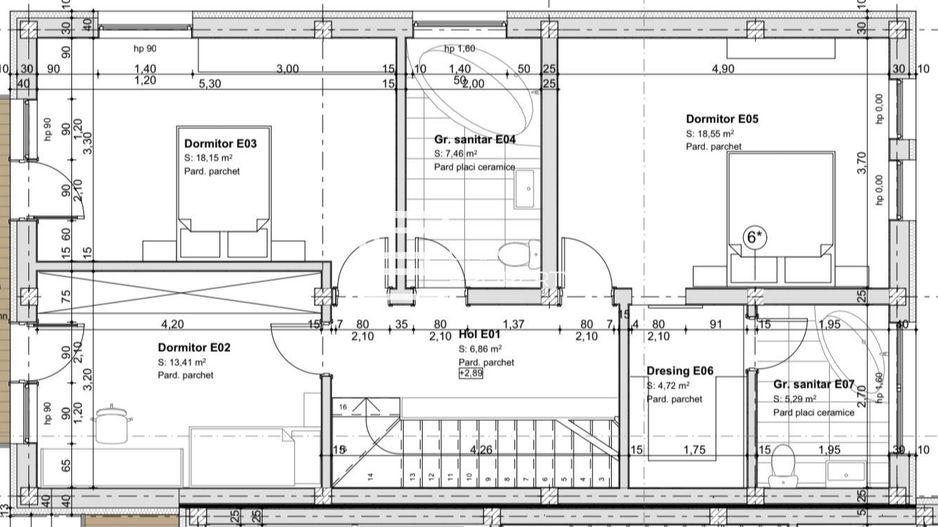 Casă cuplată de vânzare în Șelimbăr – 5 camere, 177 mp utili, 265 mp teren - Schiță 8