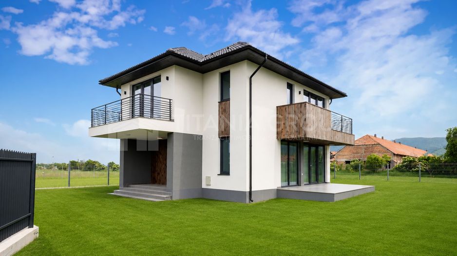 Casa individuala 4 camere, teren de 596 mp, partial mobilata, Cristian - Poză 1