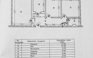 Apartament cu 3 camere, decomandat, zona Republicii - Poză 13