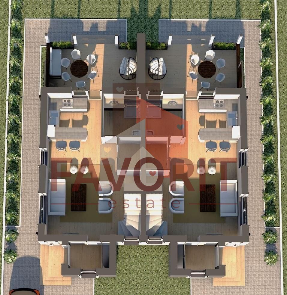 Duplex cu 2 dormitoare. Calea Urseni - Schiță 2