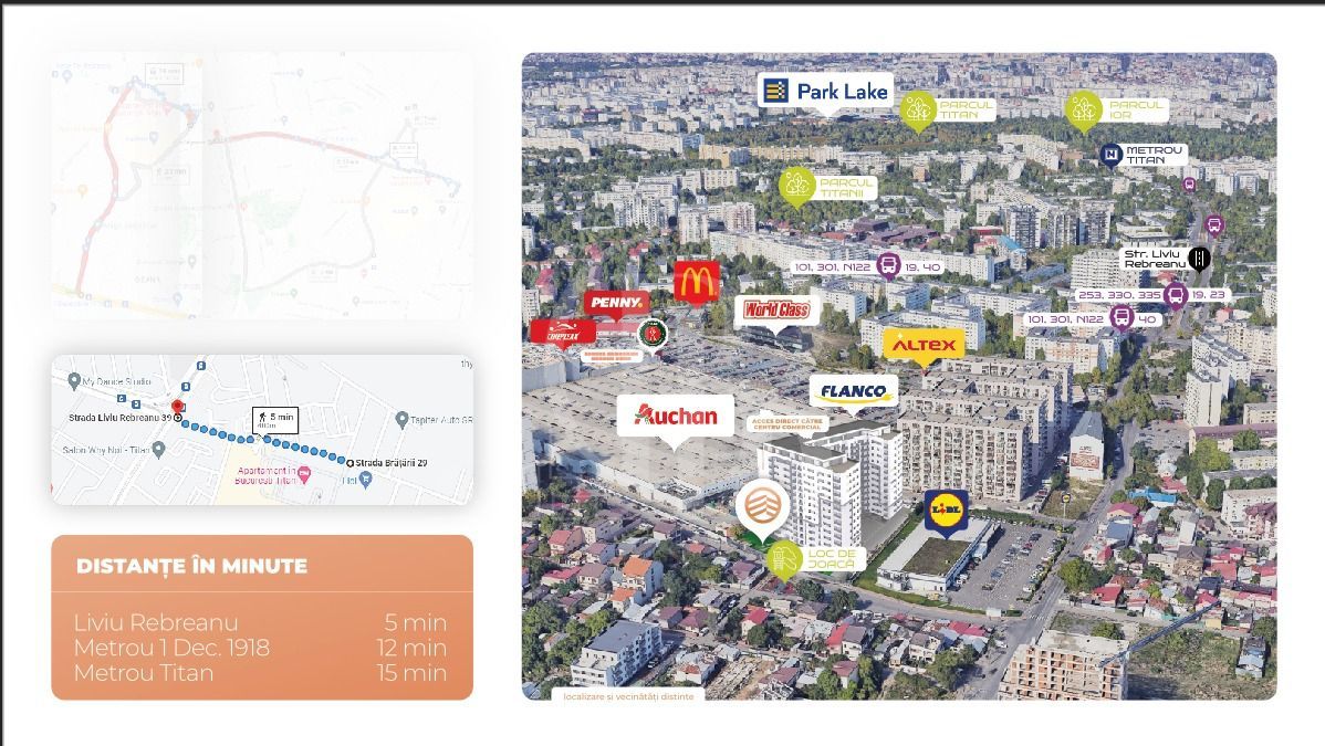 Apartament 3 camere-Auchan Titan-Liviu Rebreanu-Comision 0 - Poză 14