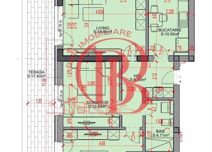 Apartament 3 camere Promo Loc Parcare Theodor Pallady - Schiță 2