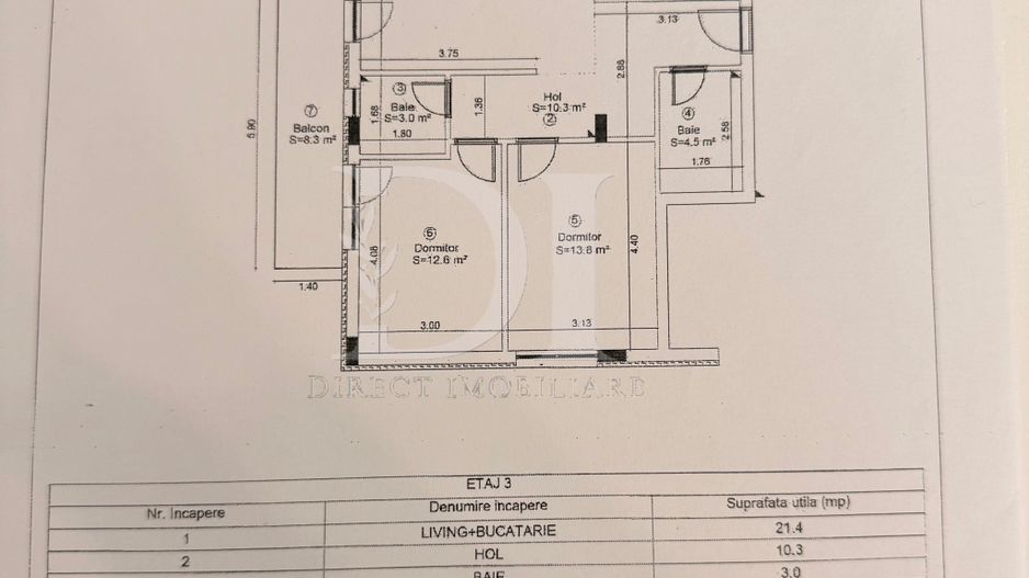 Apartament la cheie / 3 camere / Zona Eroilor - Poză 18