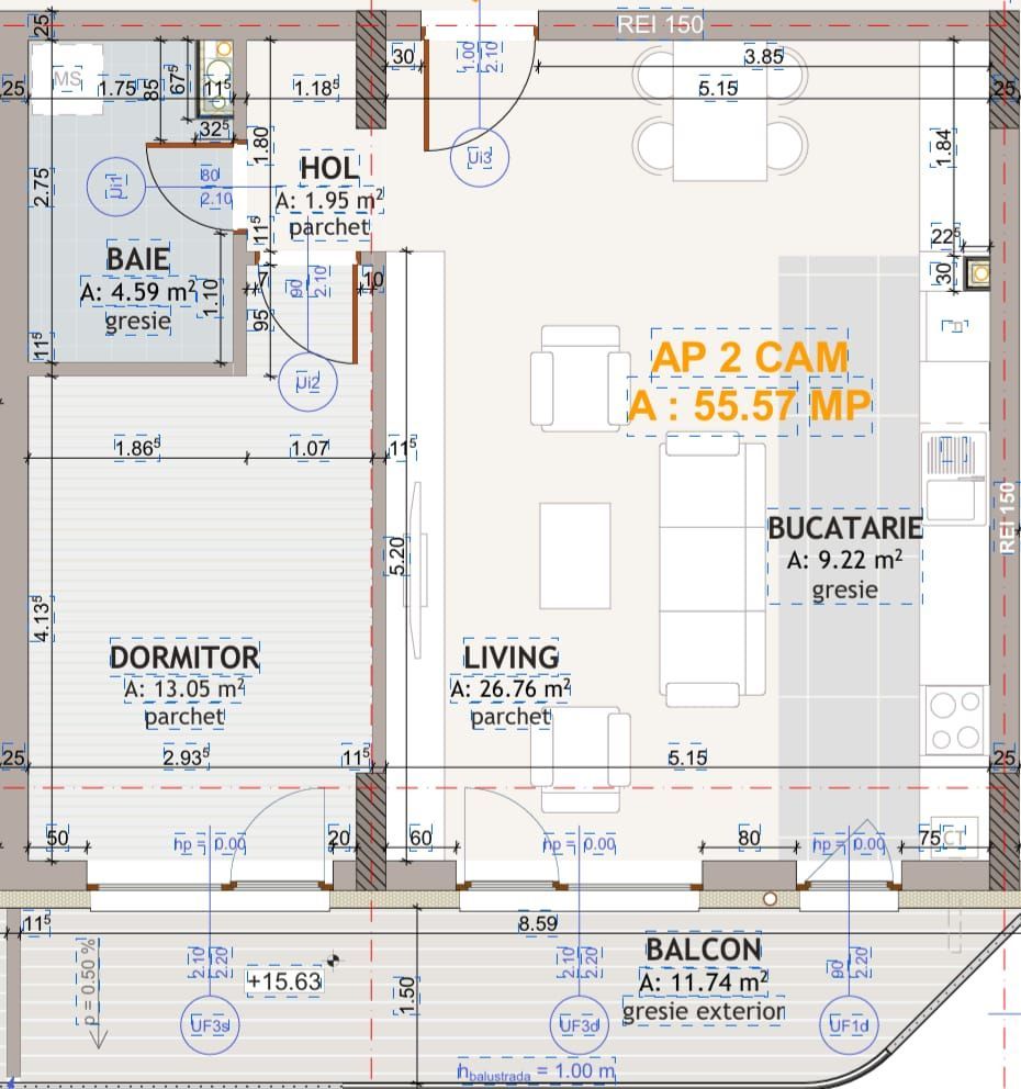 Apartament două camere, finisat nou, zona Eroilor - Poză 9