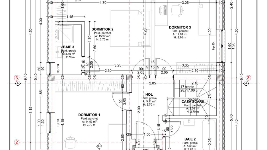 Casa  4 camere,2 bai,136 mp, 550 mp teren zona Corunca - Poză 6