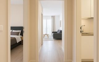 2 camere moderne, balcon, comision 0% – aproape de școli și transport - Poză 2