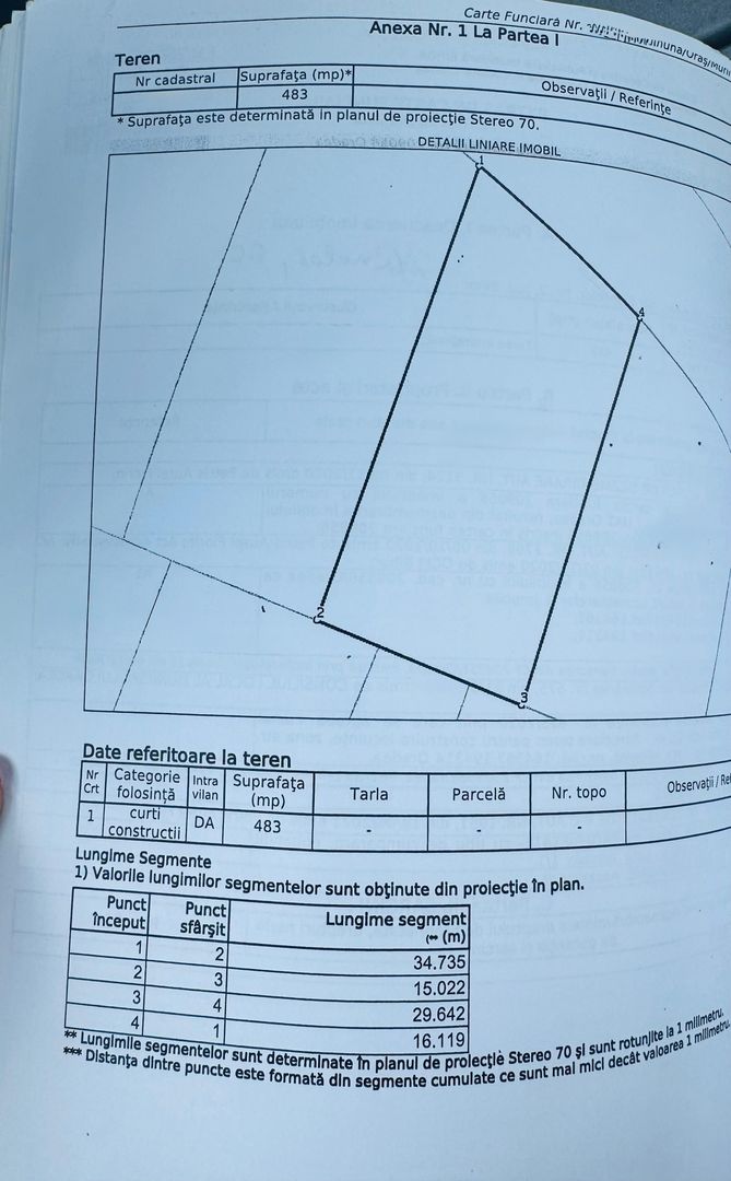 Teren intravilan 483 mp Episcopia - Poză 1