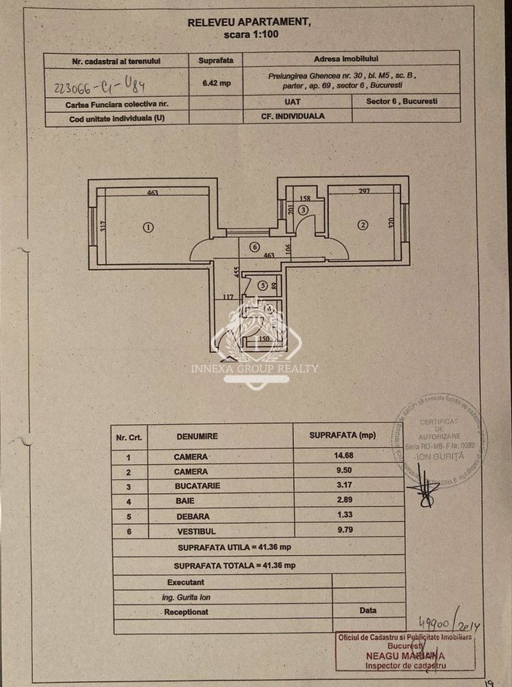 Apartament 2 camere - parter I Prelungirea Ghencea - Schiță 7