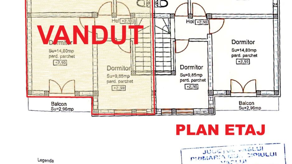 VILĂ P+1E tip DUPLEX și teren 327 mp, VASLUI zona KAUFLAND; - Poză 12