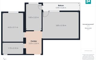 Apartament 2 camere 55,5 mp  la gri – Giroc - Poză 6