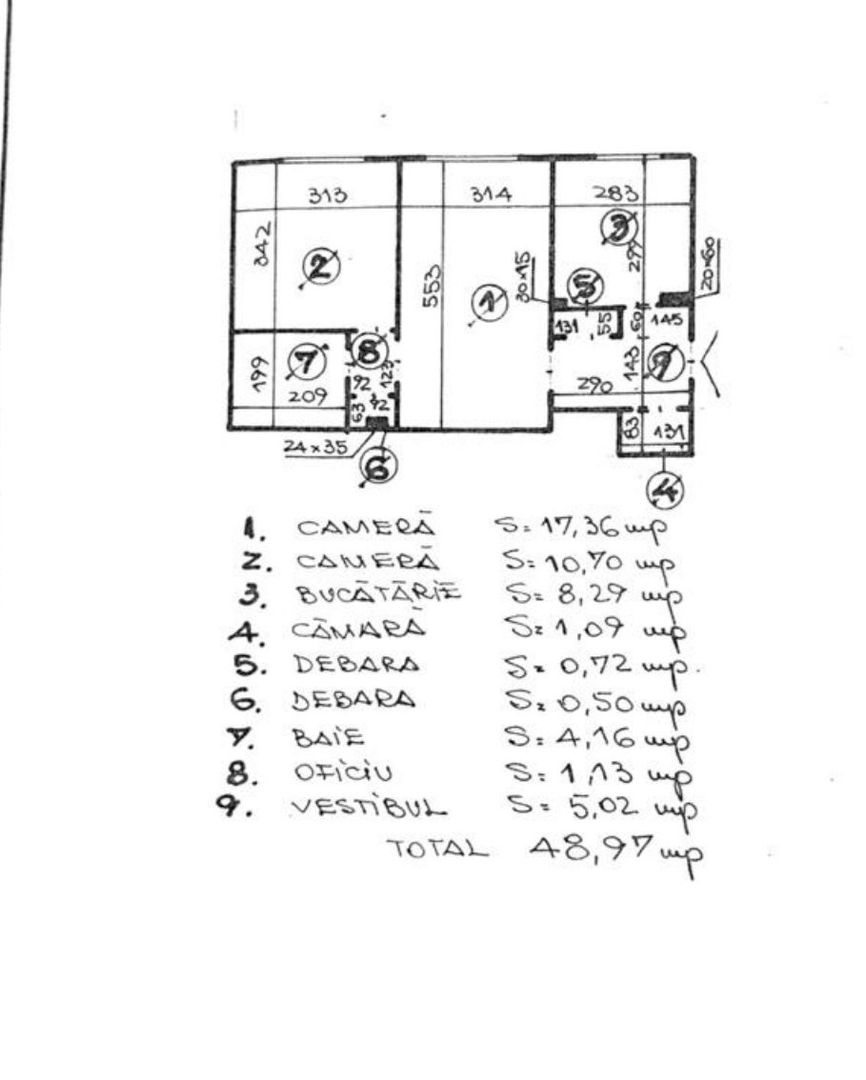 APARTAMENT 2 CAMERE | LACUL TEI/ UTCB | COMISION 0% - Schiță 11