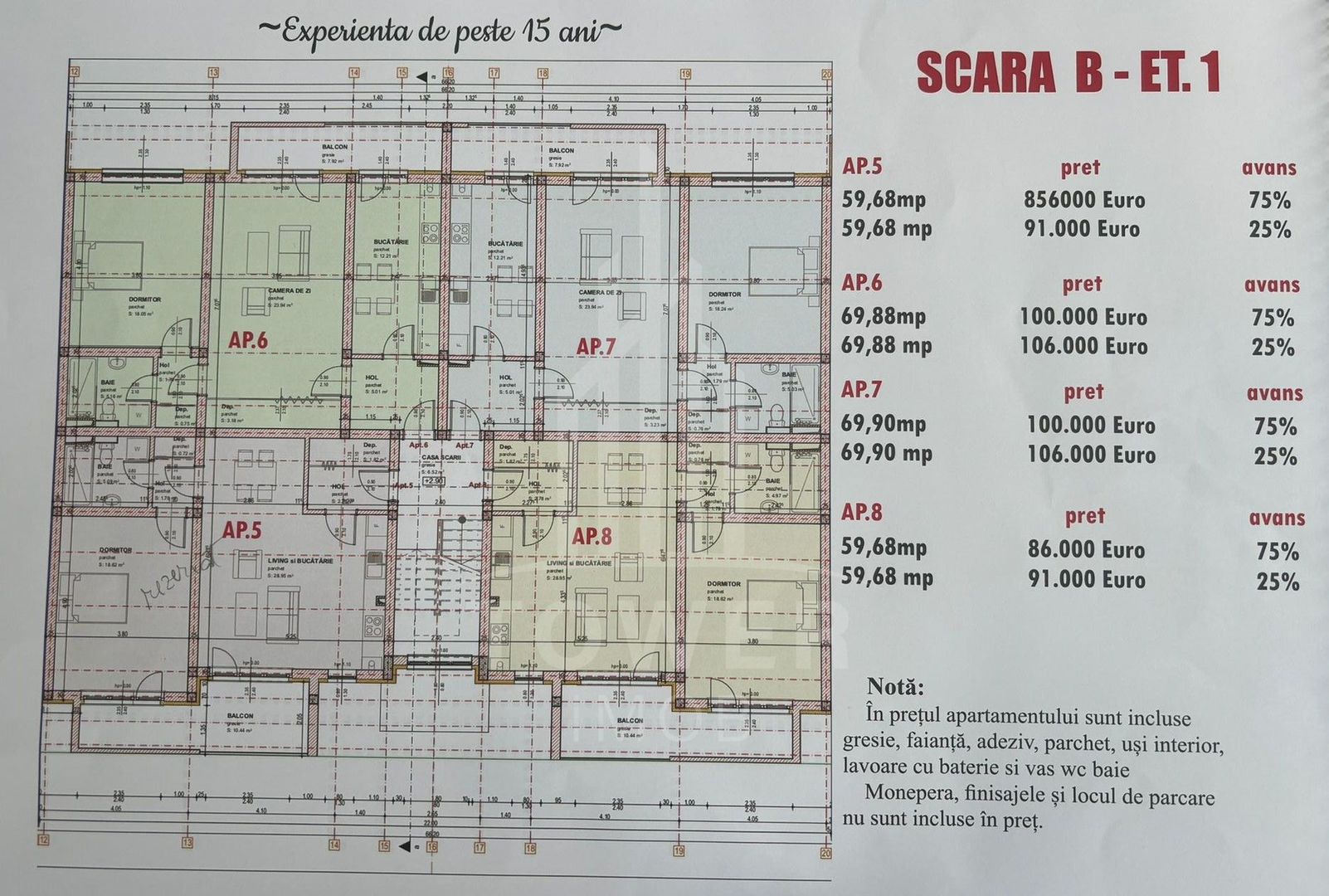 Apartamente 2-3 camere de vânzare Cartier NOU | Șelimbăr-Pictor Brana - Poză 11