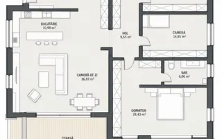 Duplex 4 camere, 170 mp, S+P+ET,  rooftop 100 mp, 4 garaje - Poză 27