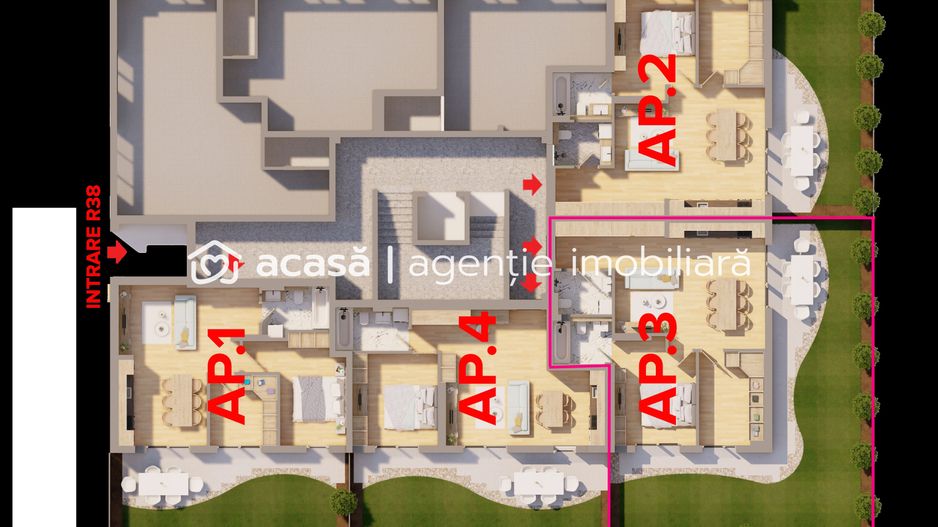 Direct de la DEZVOLTATOR. Apartament cu grădina de 81 mp. TVA 5% - Poză 2