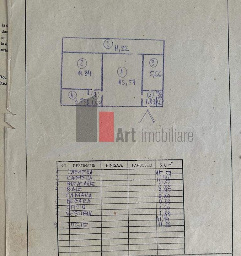 Apartament 2 camere Baba Novac - Schiță 10