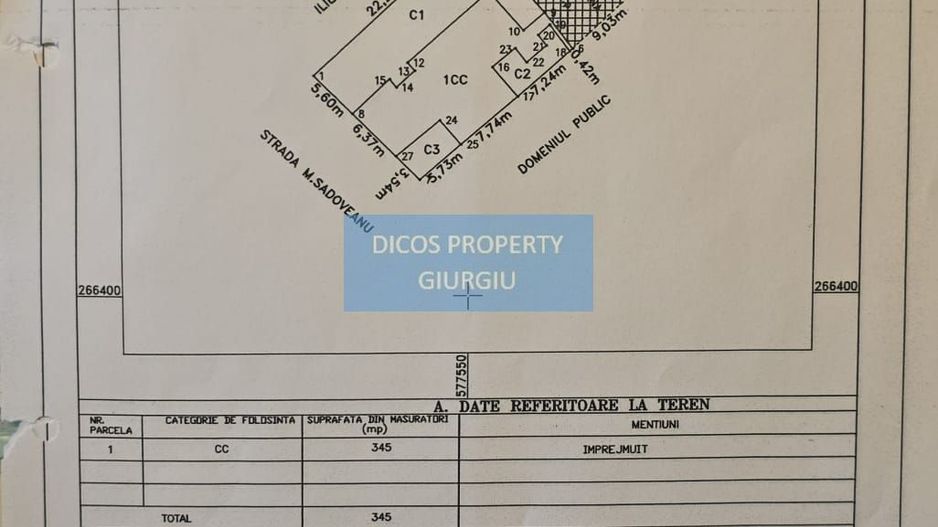 De vânzare  casă situată pe strada Mihail Sadoveanu - Schiță 23